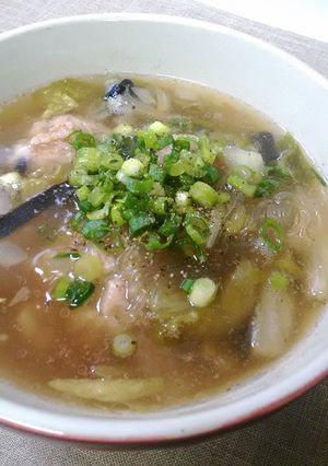 煮込み肉団子の中華スープ-レシピのメイン写真