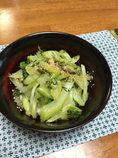 簡単!セロリの塩きんぴら-レシピのメイン写真