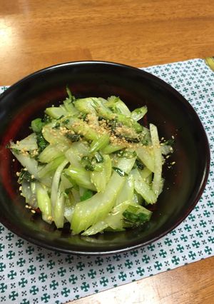 簡単！セロリの塩きんぴら-レシピのメイン写真