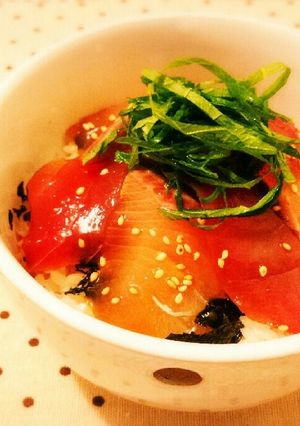 甘酢生姜入りご飯でさっぱり♪簡単漬け丼♡-レシピのメイン写真