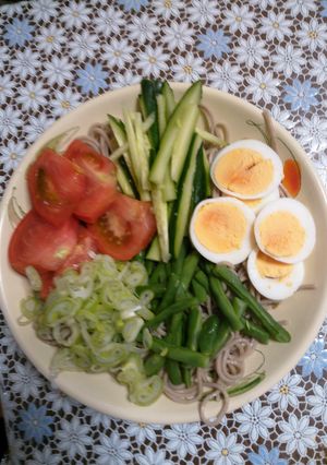 旬の野菜で冷やしそば-レシピのメイン写真