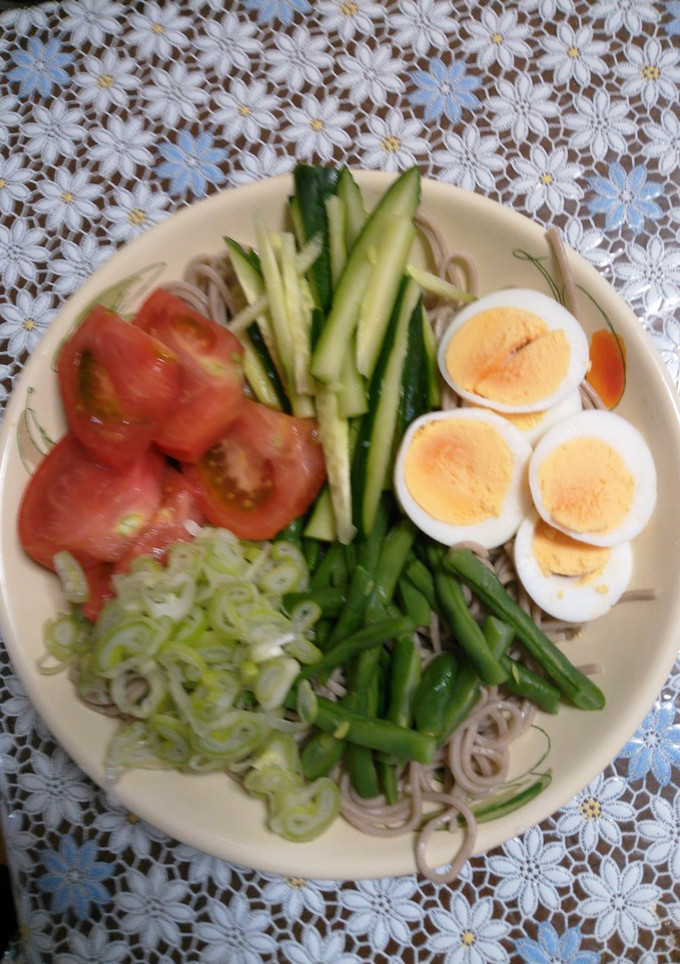 旬の野菜で冷やしそば-レシピのメイン写真