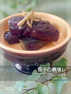 簡単作り置きおかず 蒸しなす煮浸し-レシピのメイン写真