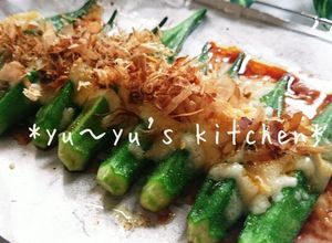 居酒屋メニュー♡おくらチーズおかか♪-レシピのメイン写真