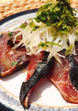 かつおの和風たたきカルパッチョ-レシピのメイン写真
