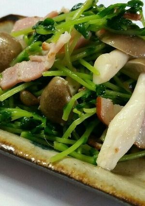 3分クッキングより簡単w豆苗の炒め物♪-レシピのメイン写真