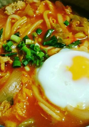 妊婦でも我慢しない。旨辛うどん-レシピのメイン写真