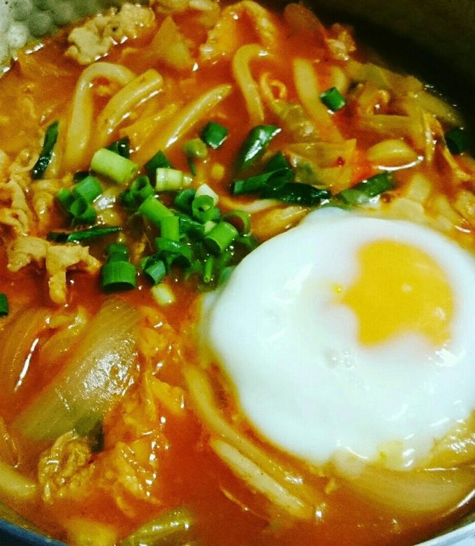 妊婦でも我慢しない。旨辛うどん-レシピのメイン写真