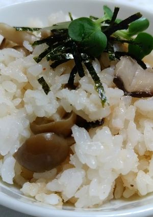 オイルきのこと明太子の混ぜご飯-レシピのメイン写真