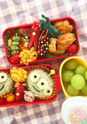 キャラ弁 ☆ リトルグリーンメン弁当☆-レシピのメイン写真