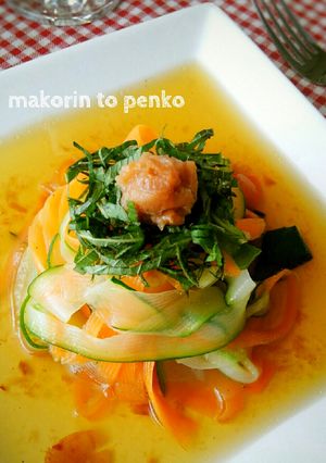 涼やか＊南高梅の冷製ベジパスタ-レシピのメイン写真