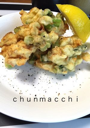 ＊アスパラとはんぺんチーズのかき揚げ＊-レシピのメイン写真
