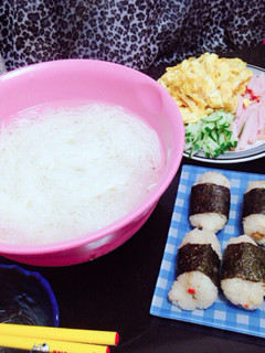 夏バテに!冷やしそうめん!-レシピのメイン写真