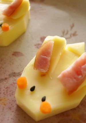 6Pチーズdeうさぎ-レシピのメイン写真