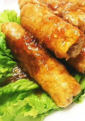 ソースが決め手！ エリンギの豚肉巻き-レシピのメイン写真