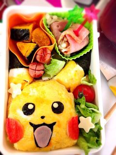 キャラ弁!簡単 ピカチュウ♡オムライス!-レシピのメイン写真