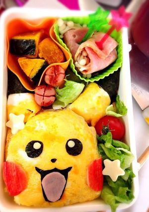 キャラ弁！簡単 ピカチュウ♡オムライス！-レシピのメイン写真