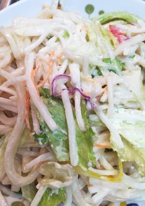 ゴマだれ加えてサラダうどん-レシピのメイン写真