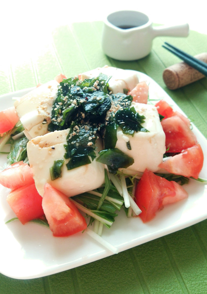 豆腐とわかめの和風サラダ-レシピのメイン写真