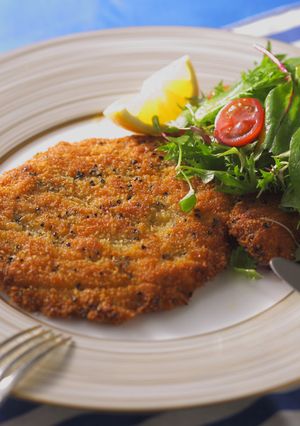 ポークの黒胡麻パン粉焼き サラダ添え-レシピのメイン写真