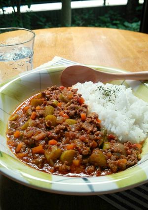 アスパラ入り☆トマトキーマカレー-レシピのメイン写真