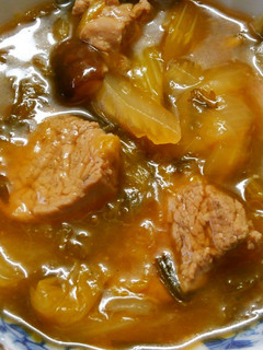 セロリとレタスと豚ヒレ肉のオイスター煮!-レシピのメイン写真