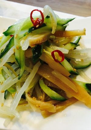 きゅうりとメンマのモヤシ中華ナムル-レシピのメイン写真