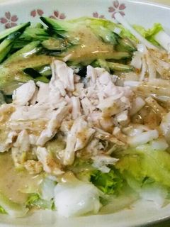 ササミの棒々鶏風サラダ-レシピのメイン写真