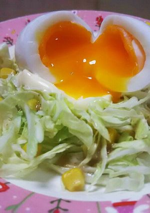 半熟玉子のサラダ！-レシピのメイン写真