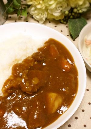 ぱぱっと!牛筋カレー-レシピのメイン写真