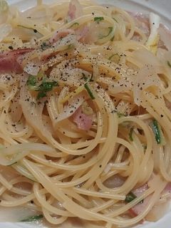 あさりの酒蒸しのお汁でパスタ!-レシピのメイン写真