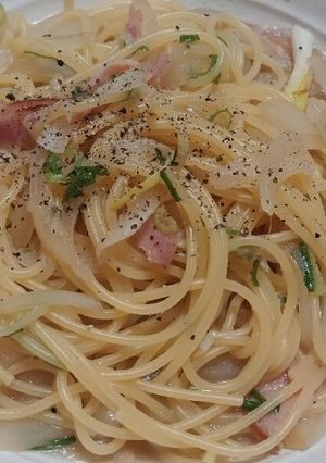 あさりの酒蒸しのお汁でパスタ！-レシピのメイン写真