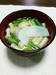 ☺麦みそで作った蕪の味噌汁-レシピのメイン写真