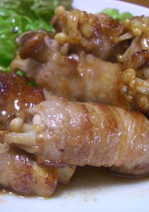きのこの豚肉巻き☆柚子胡椒照り焼き♫-レシピのメイン写真
