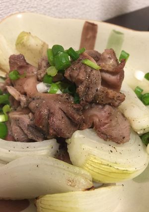 砂肝と玉ねぎのグリル焼き-レシピのメイン写真