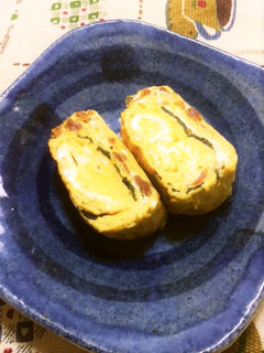 梅干しと海苔を入れて、たまご焼き-レシピのメイン写真