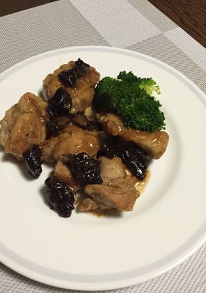 鳥もも肉とプルーンのソテーバルサミコ風味-レシピのメイン写真