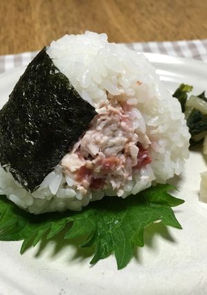 おにぎり『梅ささみマヨ』-レシピのメイン写真