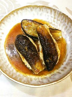 簡単♡鶏生つくねdeナスのはさみ焼き♪-レシピのメイン写真