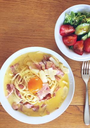 簡単カルボナーラ （生クリーム無し）-レシピのメイン写真