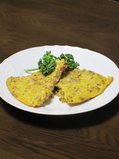 挽肉と玉ねぎだけの簡単!シンプルオムレツ-レシピのメイン写真
