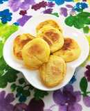 離乳食かぼちゃフレークで豆腐ホットケーキ