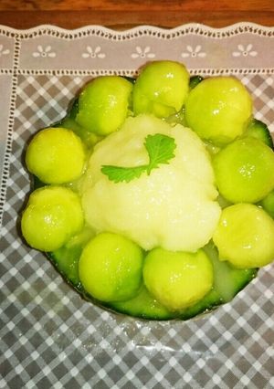 メロンのデザート-レシピのメイン写真