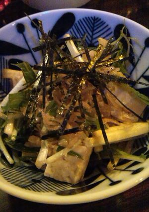 ★クセになる食感★水菜と豆腐のサラダ-レシピのメイン写真