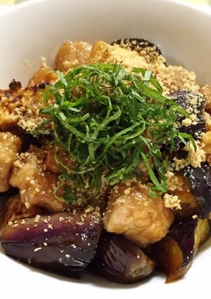 コクうま♡豚肉、なす、厚揚げの甘辛炒め-レシピのメイン写真