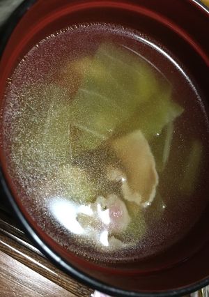 ベーコンとキャベツのコンソメスープ-レシピのメイン写真