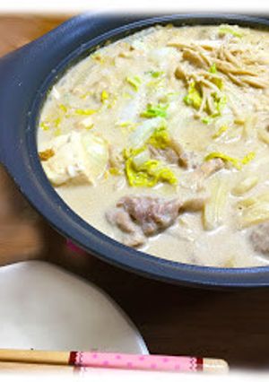 金ごま練りごまで簡単ごま豆乳なべ-レシピのメイン写真