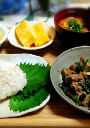 レバニラ炒め 和プレート-レシピのメイン写真