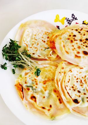 餃子の皮でハムチーズブリトー風-レシピのメイン写真