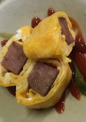 お弁当にも◎スパムの卵巻き-レシピのメイン写真